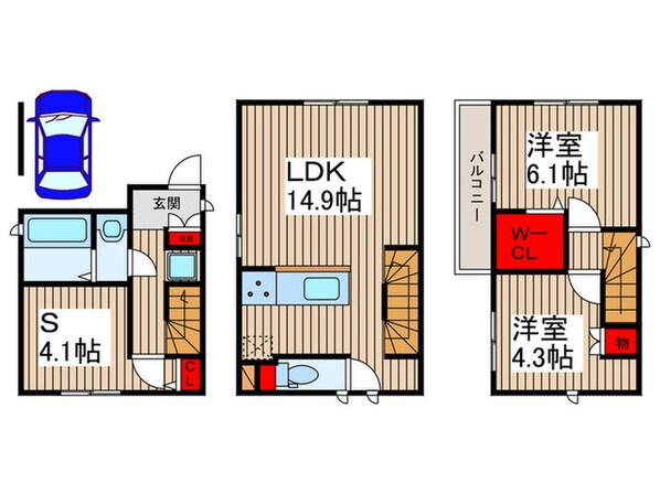 Kolet市川＃17の物件間取画像